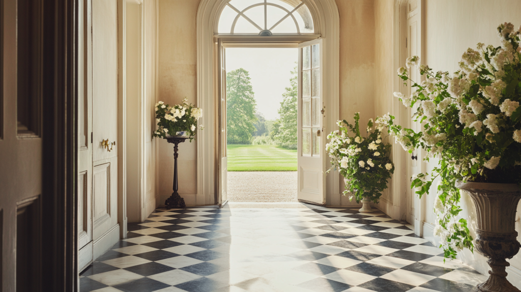 u1766949928 Luxury interior hallway period property chequered 5461aaec 7937 4045 a042 65940e41cd22 0